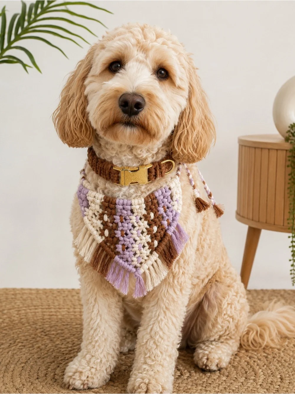Bandana set - Brown Collar, Bandana, Toy